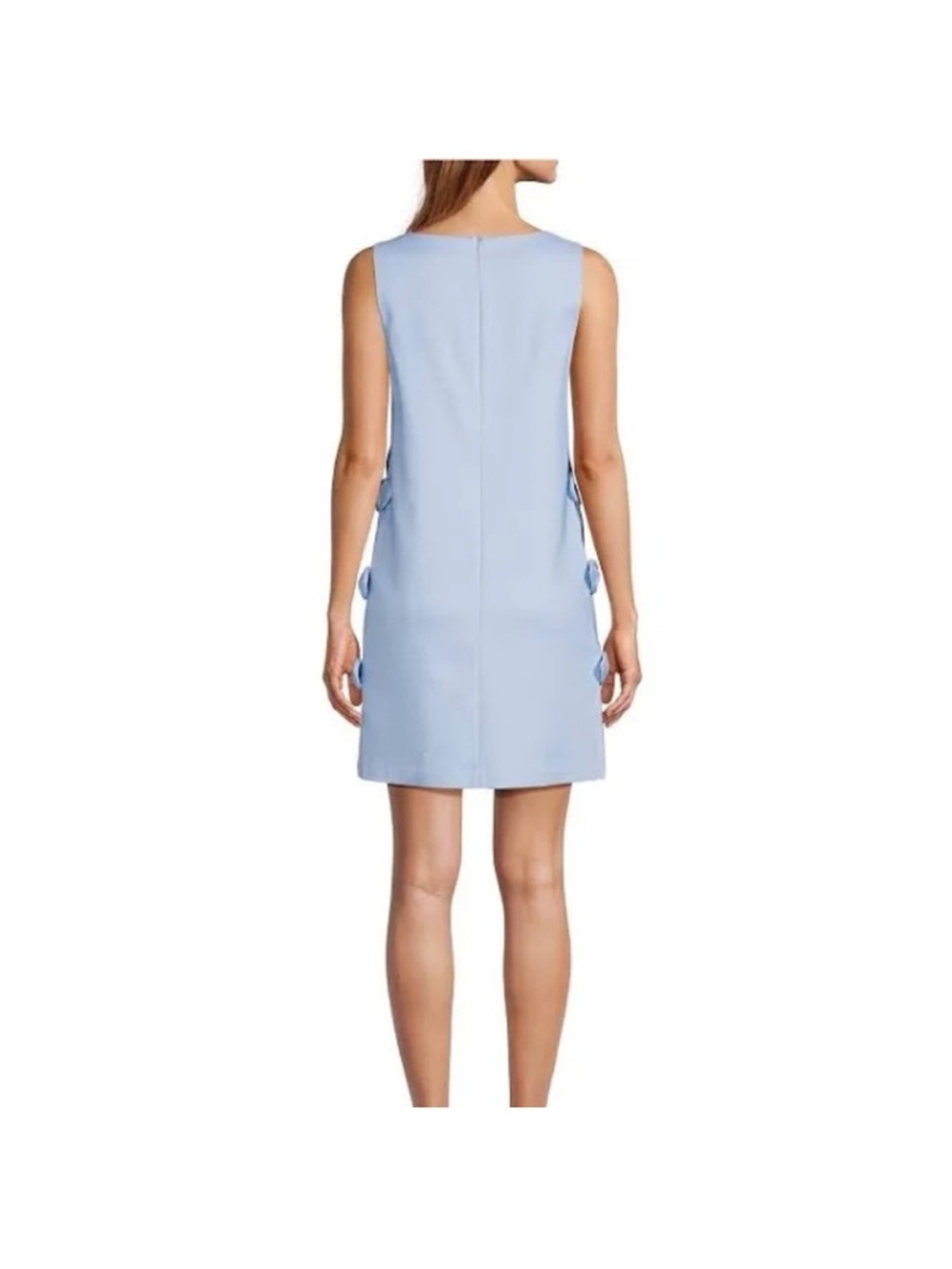 Trina Turk Arlette pastel blue mini dress w side bow details Sz 10 M - Picture 4 of 9